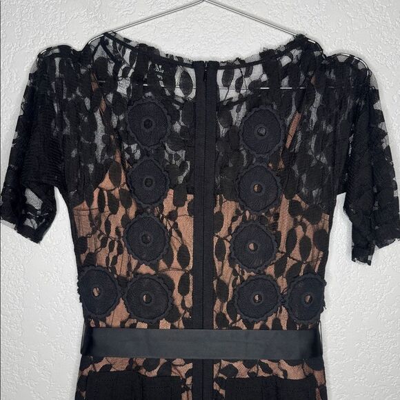 New Anthropologie Byron Lars Carissima Sheath Dress Lace Black Size 2 - Picture 7 of 15
